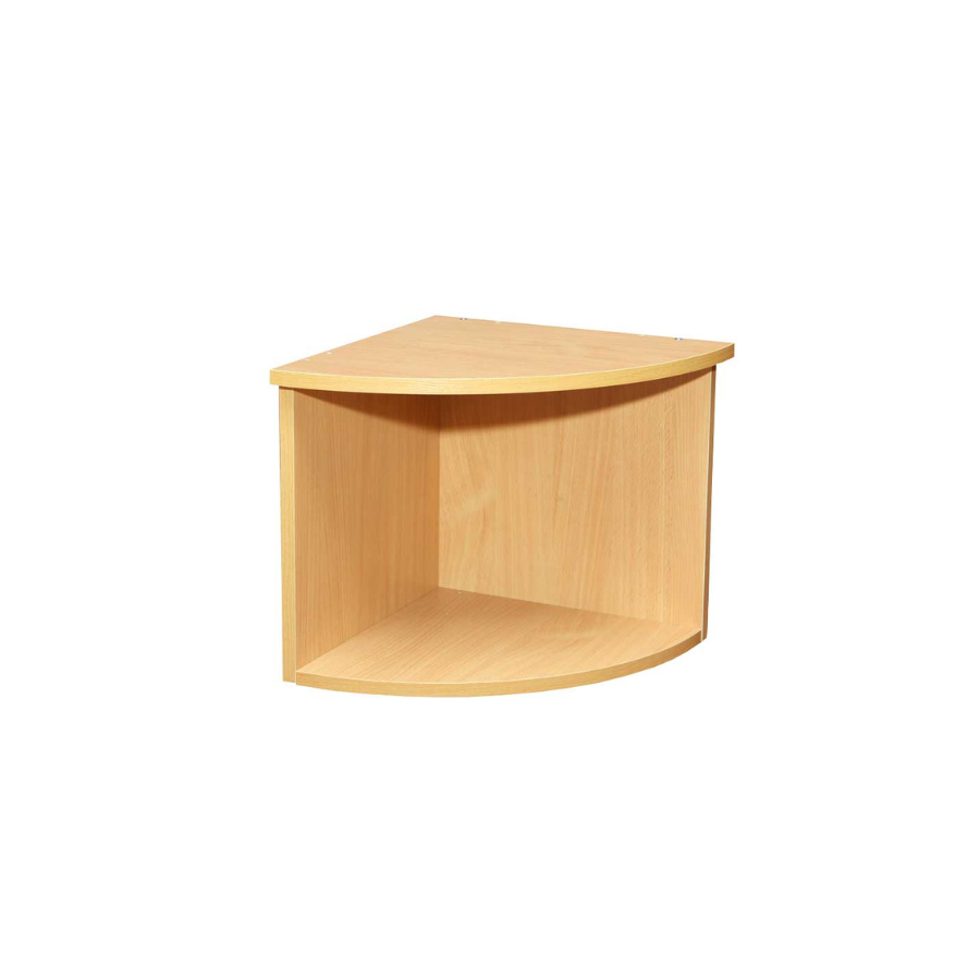 Антресоль відкрита - кутовий елемент, матеріал виробу - ЛДСП, АЛМАНТ, 403х403х372 мм.